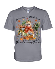 Shiba Inu-CS3299-Everyone Must V-Neck T-Shirt tile