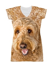 Goldendoodle-Face and Hair All-over Dress thumbnail