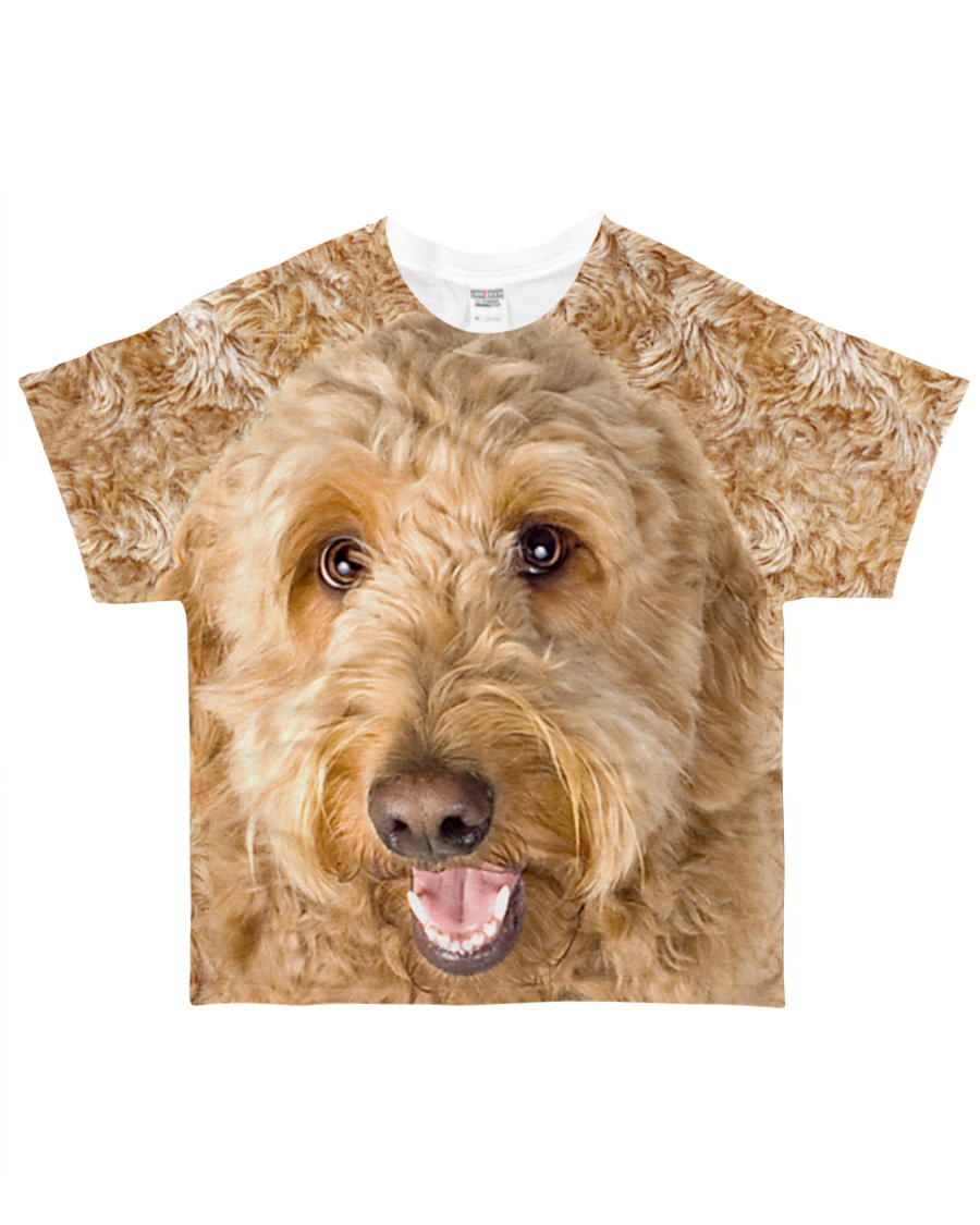 Goldendoodle-Face and Hair All-over T-Shirt