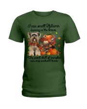 Yorkshire Terrier-CS3356-Smell Autumn Ladies T-Shirt tile