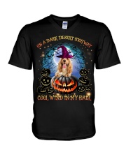 English Cocker Spaniel-CS2692-On A Dark Desert V-Neck T-Shirt tile