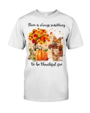 Keeshond-CS3266-Thankful For-V2 Classic T-Shirt front