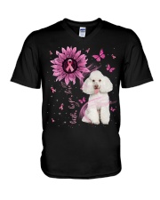 Poodle 2 1-CS3145-Faith-Hope-Love V-Neck T-Shirt tile