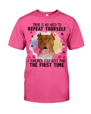 American Pit Bull Terrier-CS3626-Repeat Yourself Classic T-Shirt tile