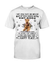 Airedale Terrier-CS3017-Happy Place Classic T-Shirt front