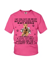Airedale Terrier-CS3017-Happy Place Youth T-Shirt tile