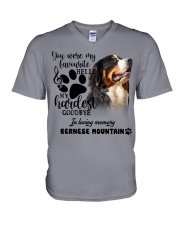 Bernese Mountain-CS1389-My Hardest V-Neck T-Shirt tile