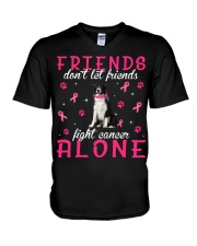 Border Collie 2-CS3126-Friends V-Neck T-Shirt tile