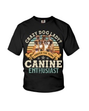 Boxer-CS2593-Crazy Dog Lady Youth T-Shirt tile