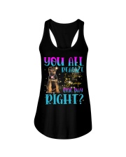 German Shepherd-CS3710-You All Realize Ladies Flowy Tank tile