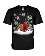 English Bulldog-DN2331-Christmas-V11 V-Neck T-Shirt tile
