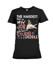 English Springer Spaniel-CS3135-The Hardest Premium Fit Ladies Tee tile