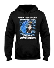 Boston Terrier-CS3730-The Devil Said Hooded Sweatshirt tile
