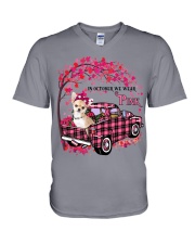 Chihuahua 2-CS3049-In October V-Neck T-Shirt tile