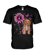 Cavapoo-CS3145-Faith-Hope-Love V-Neck T-Shirt tile