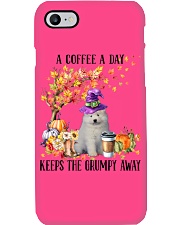 Samoyed-CS3283-A Coffee A Day Phone Case tile