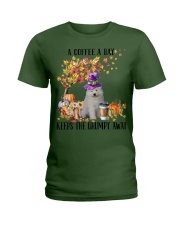 Samoyed-CS3283-A Coffee A Day Ladies T-Shirt tile