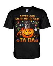 Jack Russell Terrier-02-CS3212-After God V-Neck T-Shirt tile