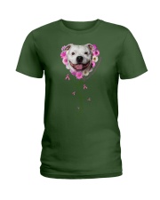 Staffordshire Bull Terrier-CS3894-Never Give Up-V2 Ladies T-Shirt tile