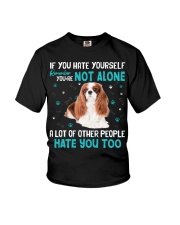Cavalier King Charles Spaniel 2-CS3151-Not Alone Youth T-Shirt tile