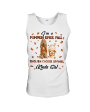 English Cocker Spaniel-CS3129-Pumpkin Spice Unisex Tank tile