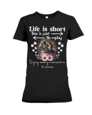 Morkie-02-DN2300-Life Is Short-V2 Premium Fit Ladies Tee tile