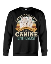 Samoyed-CS2593-Crazy Dog Lady Crewneck Sweatshirt tile