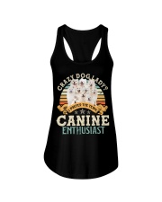 Samoyed-CS2593-Crazy Dog Lady Ladies Flowy Tank tile