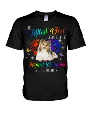 Shetland Sheepdog-CS3024-In Our Heart V-Neck T-Shirt tile