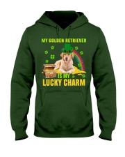 Golden Retriever-CS4143-Lucky Charm-V2 Hooded Sweatshirt tile