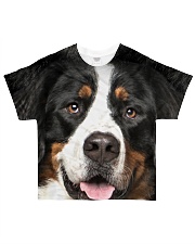 Bernese Mountain Dog -Face and Hair All-over T-Shirt front