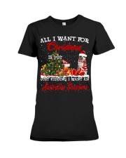 Australian Shepherd-CS3943-Christmas-V9 Premium Fit Ladies Tee tile