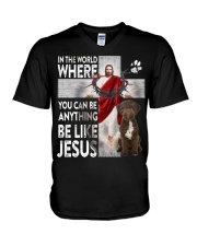 Lagotto Romagnolo-CS3937-Be Like Jesus V-Neck T-Shirt tile