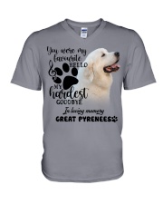 Great Pyrenees-CS1389-My Hardest V-Neck T-Shirt tile