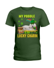 Poodle 3-CS4143-Lucky Charm-V2 Ladies T-Shirt tile
