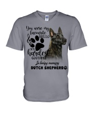 Dutch Shepherd-CS1389-My Hardest V-Neck T-Shirt tile