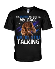 Irish Setter-02-CS3069-Still Talking V-Neck T-Shirt tile