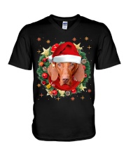 Vizsla-Head-CS3788-Christmas-V10 V-Neck T-Shirt tile