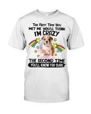 English Bulldog-CS3081-The Second Time Classic T-Shirt front