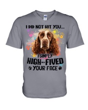 English Springer Spaniel-CS3242-Not Hit You V-Neck T-Shirt tile