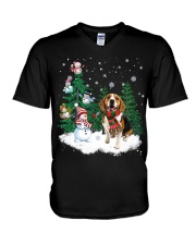 Beagle-CS4017-Christmas Dog-V15 V-Neck T-Shirt tile