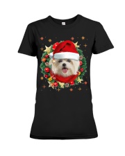 Maltese-Head-CS3788-Christmas-V10 Premium Fit Ladies Tee tile