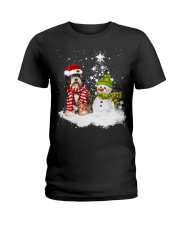 Tibetan Terrier-CS3841-Christmas Dog-V11 Ladies T-Shirt tile