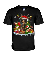 Dachshund 3 (1)-CS3986-Christmas Dog-V14 V-Neck T-Shirt tile