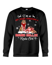 Rough Collie-CS3858-Kinda Girl-V3 Crewneck Sweatshirt tile