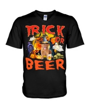 Dogue de Bordeaux-DN2153-Trick Or Beer V-Neck T-Shirt tile