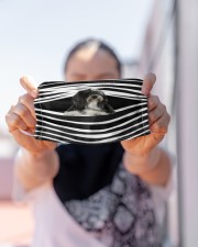 Tibetan Terrier Stripes FM Cloth face mask aos-face-mask-lifestyle-07