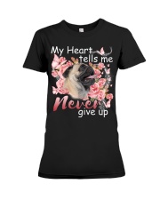 Pug-CS3867-Never Give Up Premium Fit Ladies Tee tile