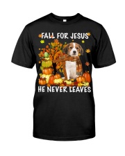 Kooikerhondje-CS3774-He Never Leaves Classic T-Shirt front