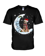 Border Terrier-CS3944-I Love You-V5 V-Neck T-Shirt tile